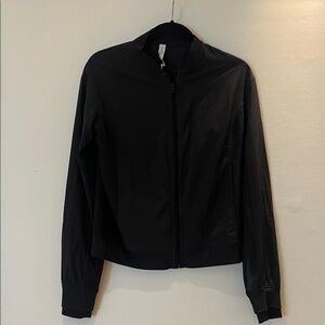 lululemon athletica Black Lightweight Zip Bomber Jacket